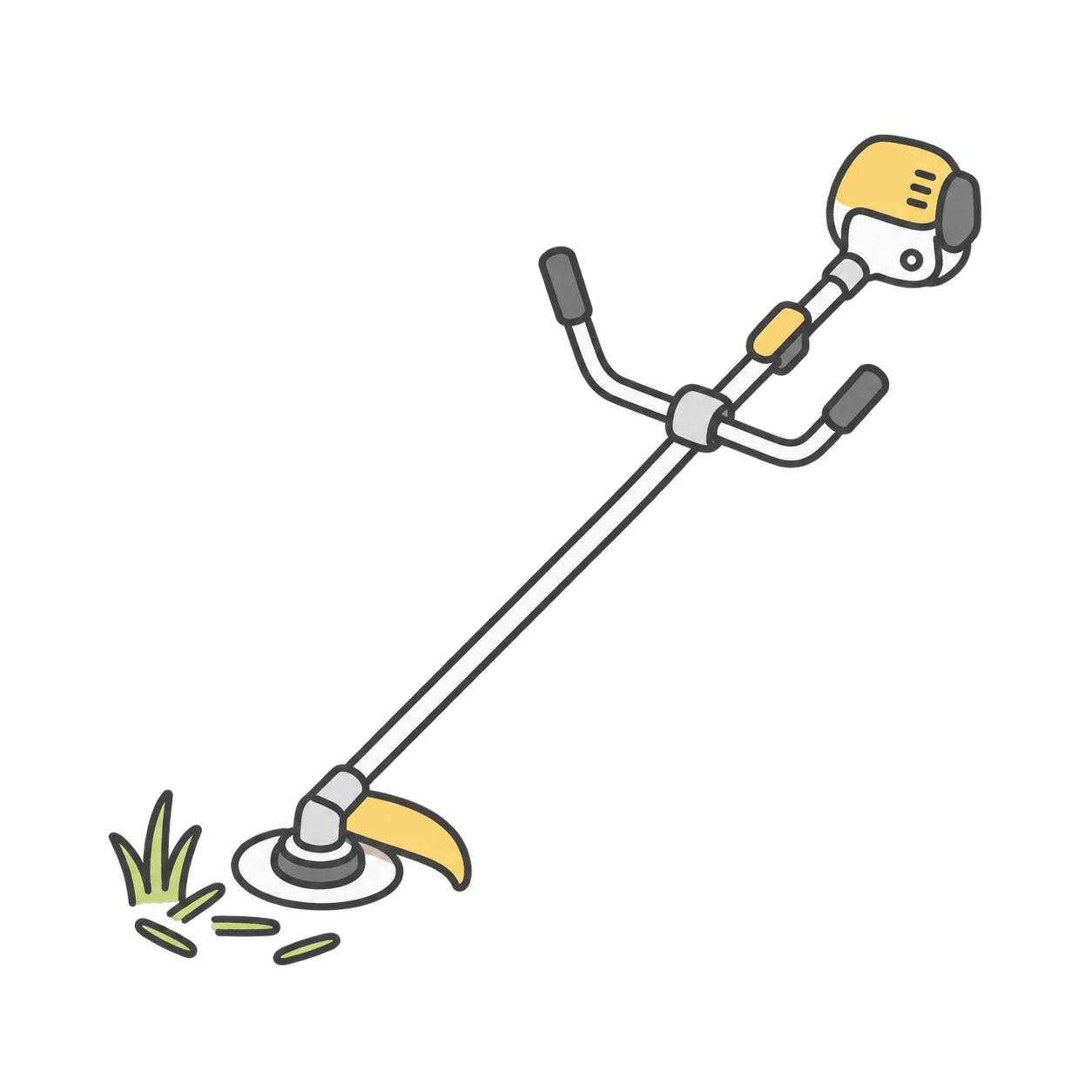草刈り機のイラスト
